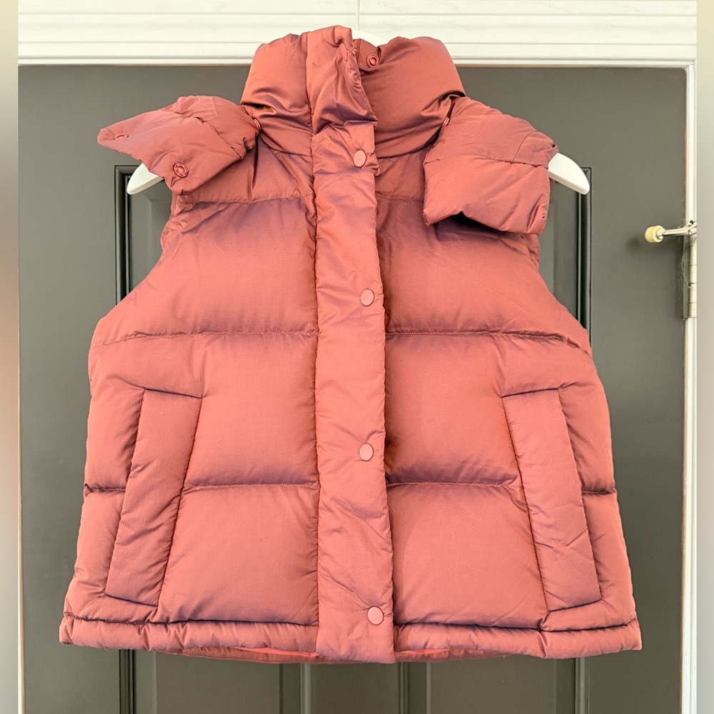 Lululemon Cropped Wunder Puff Vest Down Heathered Roasted Brown 2 NWOT